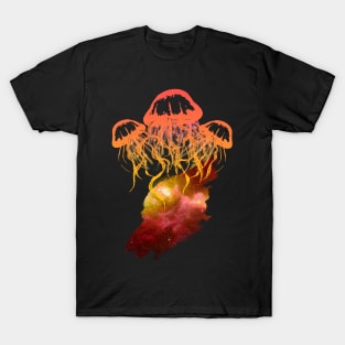 Fantasy Jellyfish - Orange T-Shirt